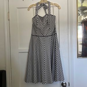 NWOT black and white chevron sundress by White House black market